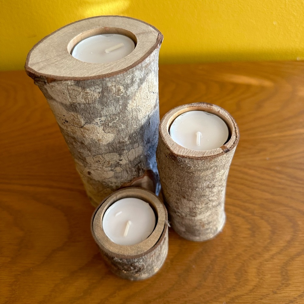 Set of Three candle holders